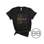 Birth Doula Repeat© Pride Shirt - Birth and Babe Apparel